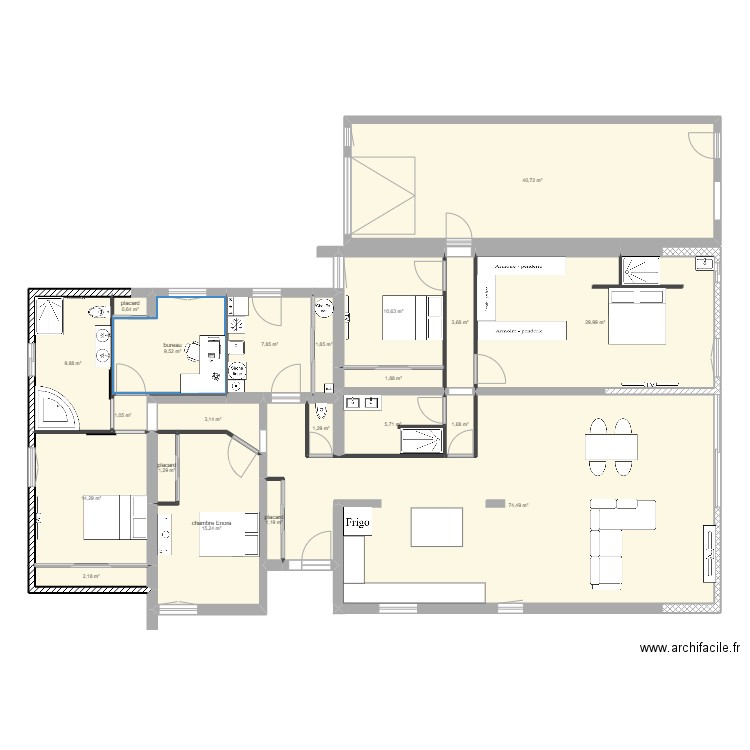 villa lignan fini. Plan de 0 pièce et 0 m2