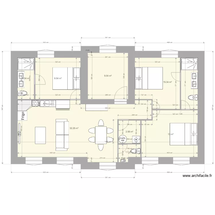 appartement 1 er etage 4. Plan de 