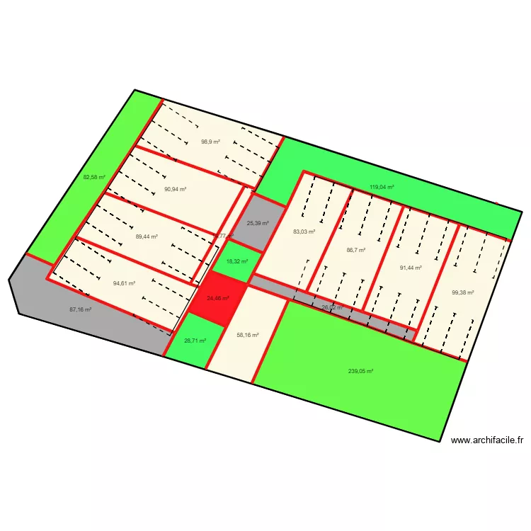 MOTTAGAN CS 830. Plan de 