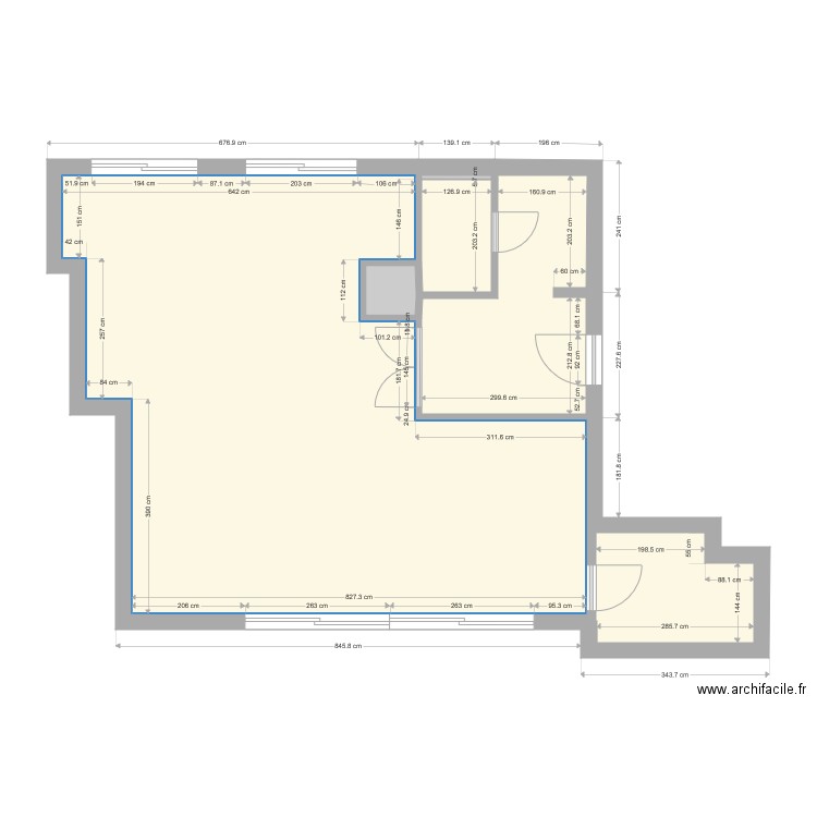 plans cours Jacques avec briques de parement. Plan de 0 pièce et 0 m2