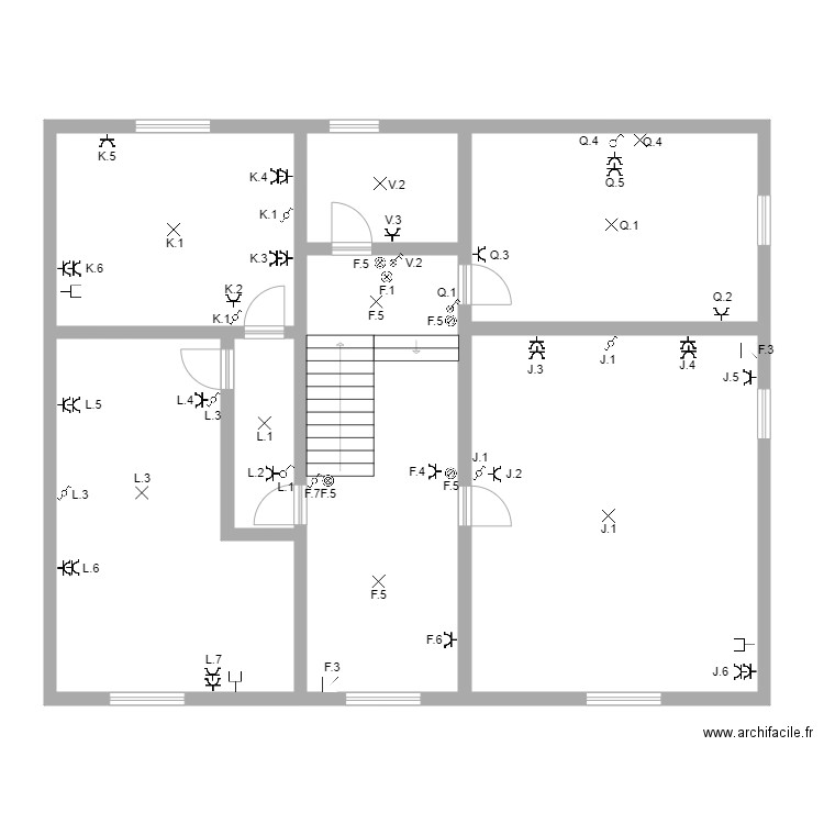 MOTUS FONTENOILE. Plan de 18 pièces et 512 m2