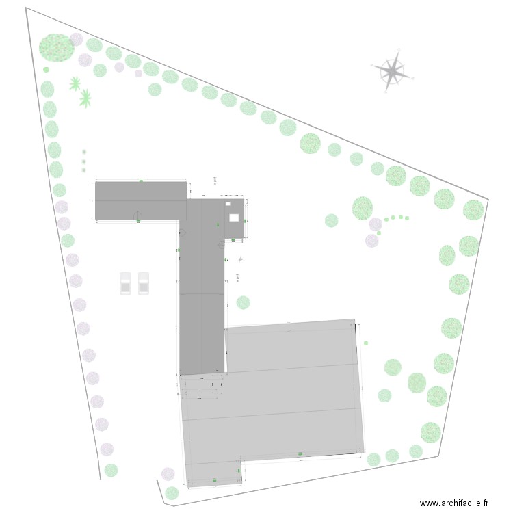 plan de maison intégrale toiture avec velux. Plan de 11 pièces et 363 m2
