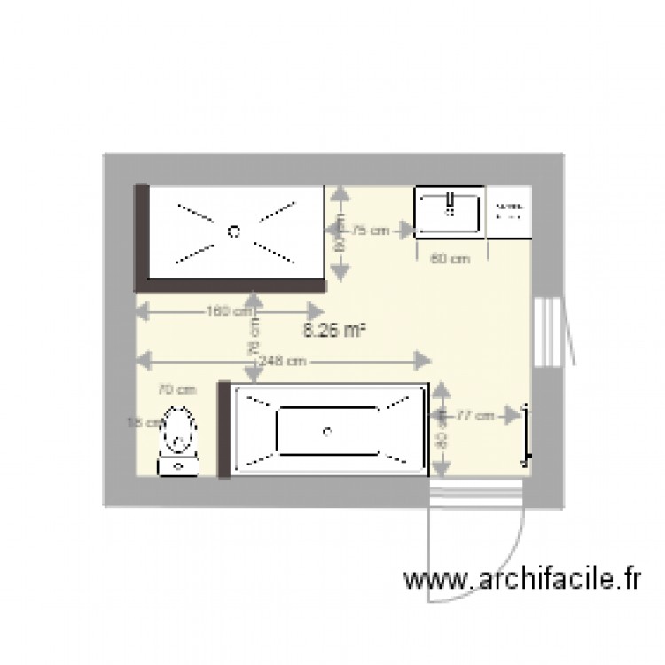 SALLE DE BAIN ISA5. Plan de 0 pièce et 0 m2
