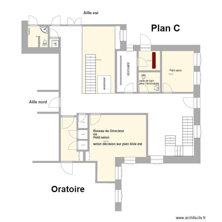 zone centrale RC 3. Plan de 0 pièce et 0 m2