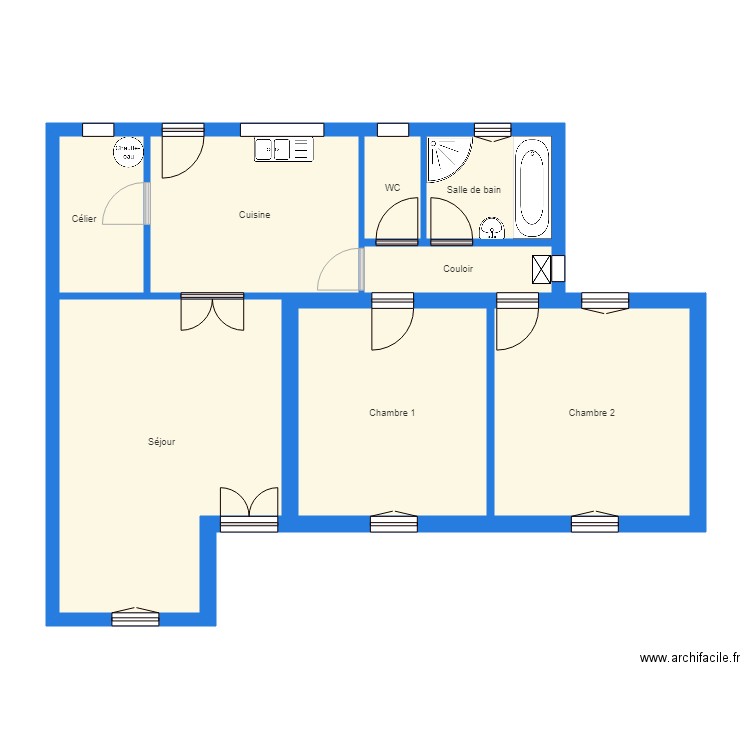 Maisonpoudenx. Plan de 0 pièce et 0 m2