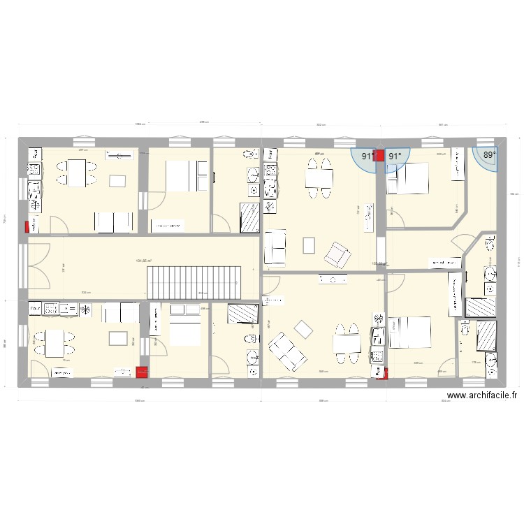 Chateau niv 0 sans escalier modif apart 1. Plan de 0 pièce et 0 m2