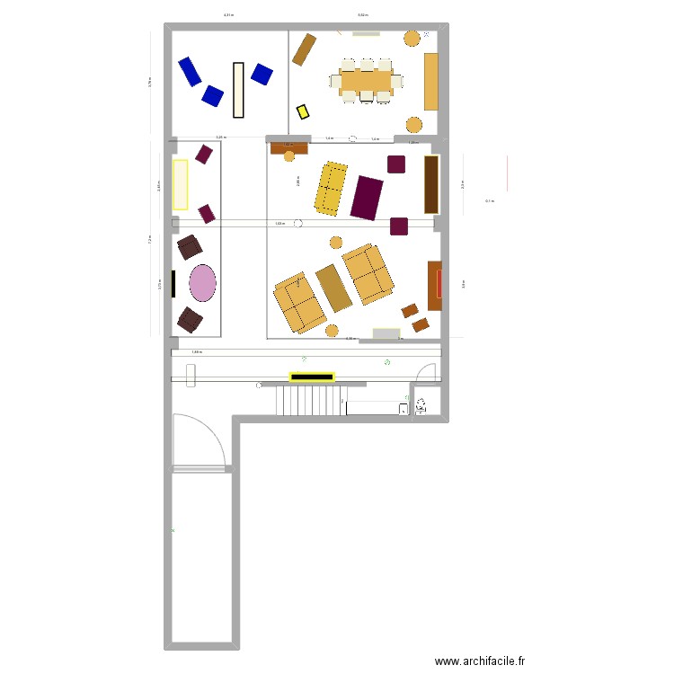 Entrepot_Scéno_3. Plan de 2 pièces et 158 m2