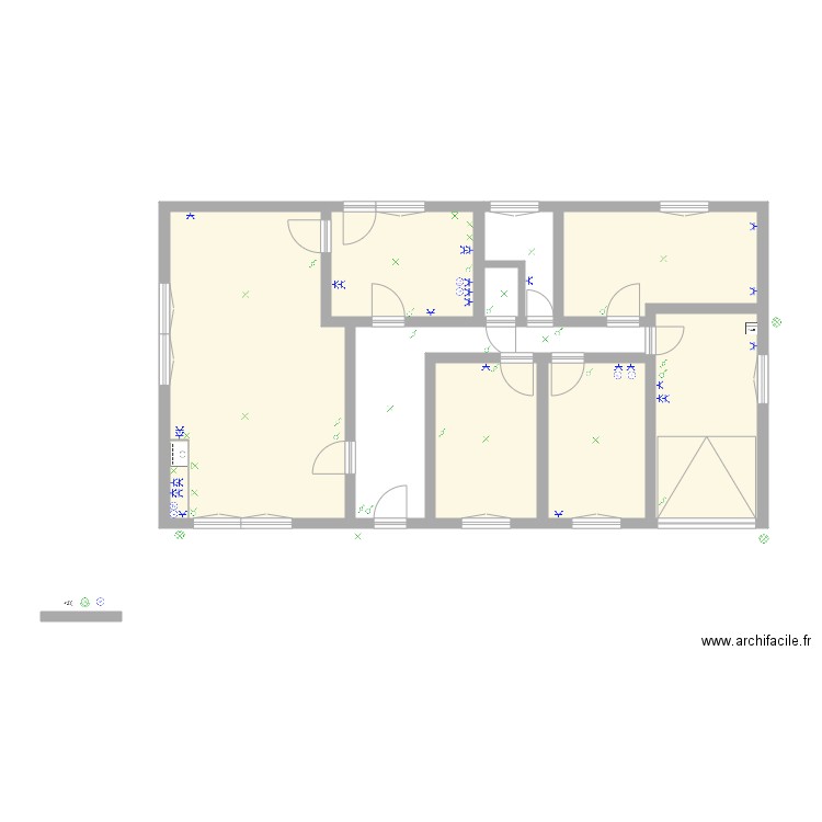 Implantation Burdinne. Plan de 0 pièce et 0 m2