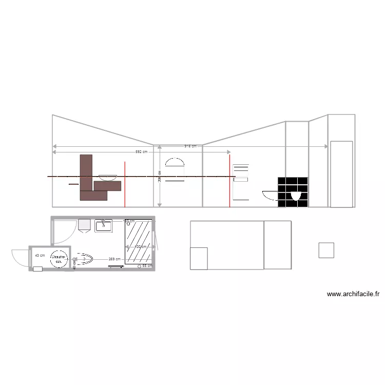 Detail 180308 salle de bain. Plan de 