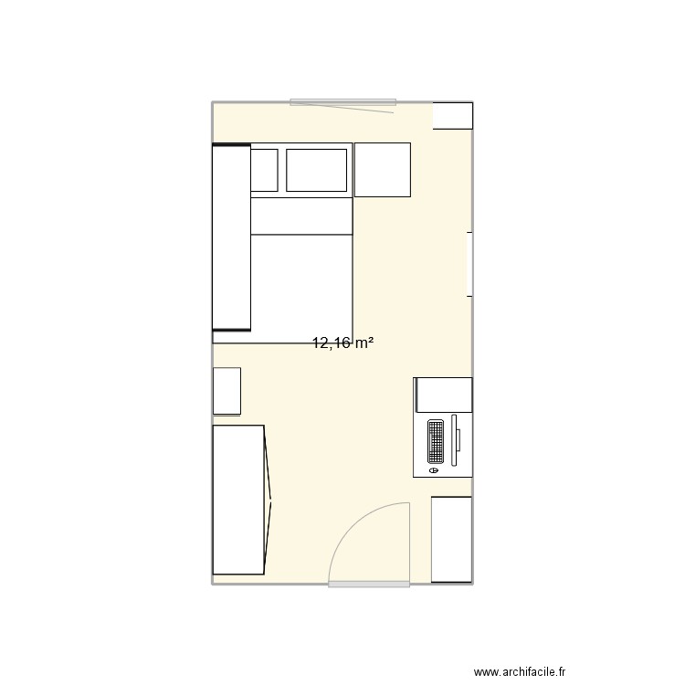 chambre. Plan de 0 pièce et 0 m2