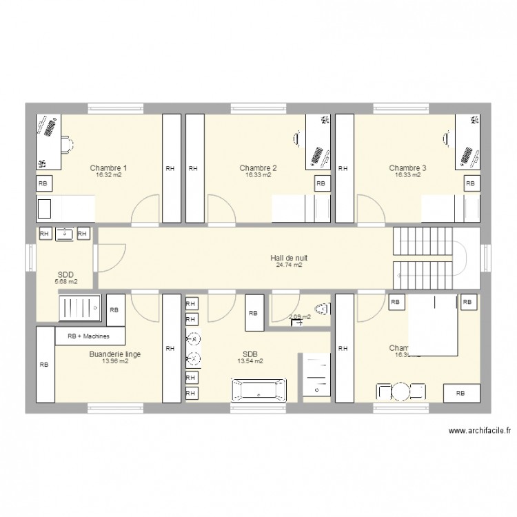 Maison Etage 14. Plan de 0 pièce et 0 m2