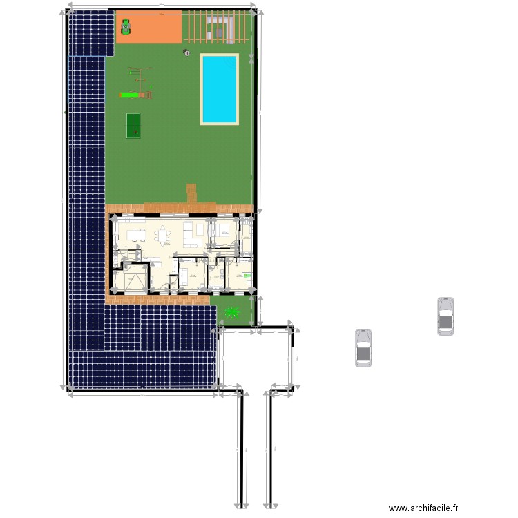 projet perso exterieur. Plan de 0 pièce et 0 m2