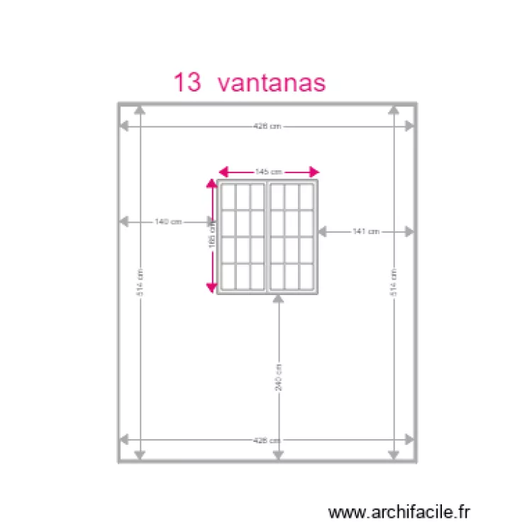 ESCALIER OPTION 2. Plan de 