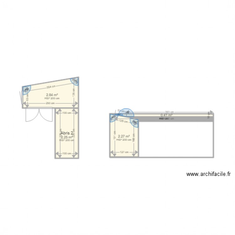 abris de jardin. Plan de 0 pièce et 0 m2