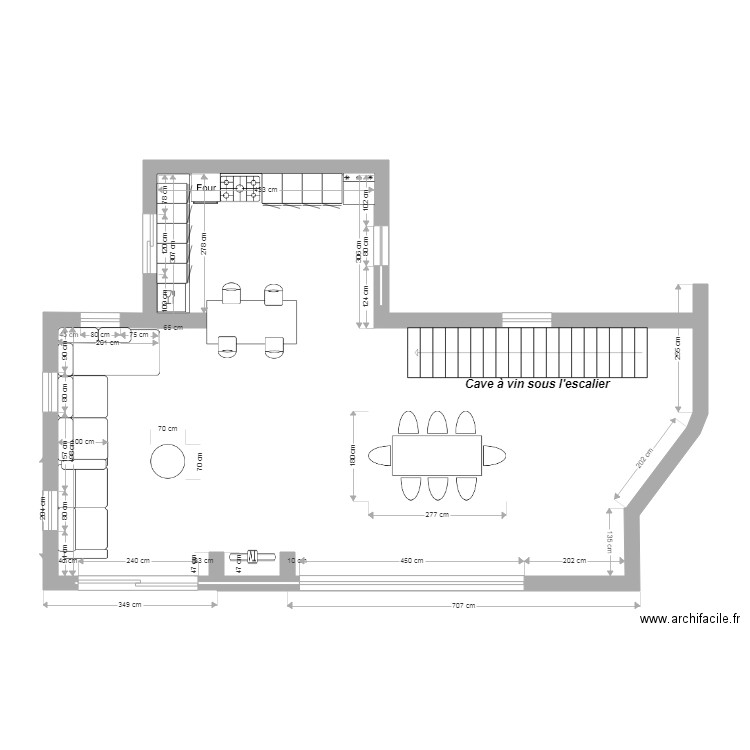 Salon Salle à Manger  Triton 2606. Plan de 0 pièce et 0 m2