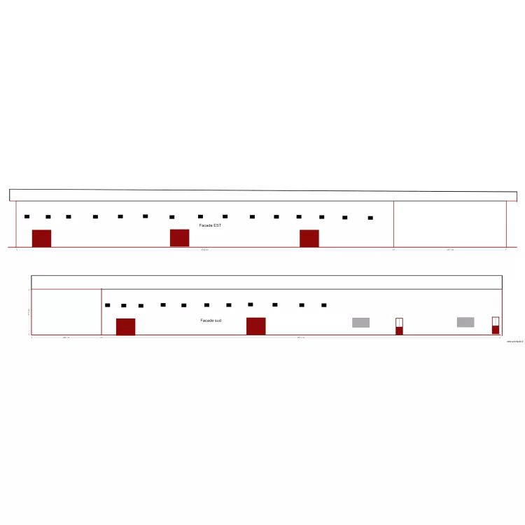 facades. Plan de 