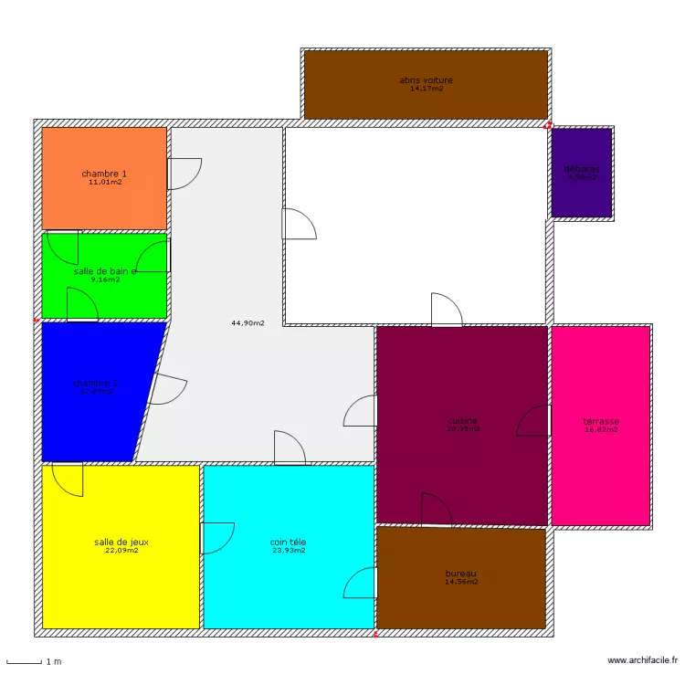 5ef pavillon jordan valente. Plan de 