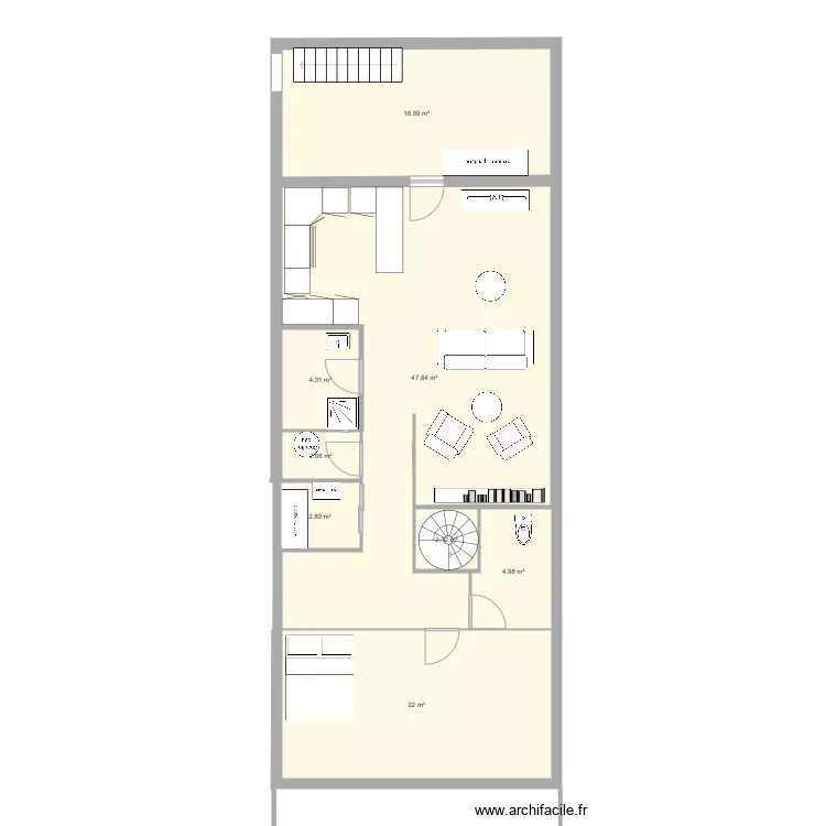 Soso pi&egrave;ce de vie . Plan de 