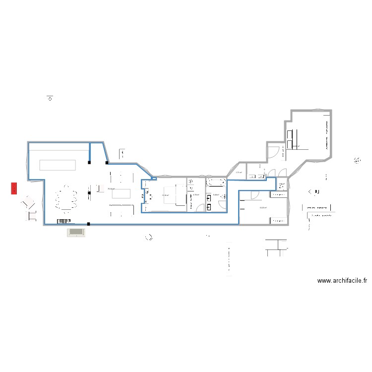 ferraz 54 cama principal invertida con aseo. Plan de 0 pièce et 0 m2