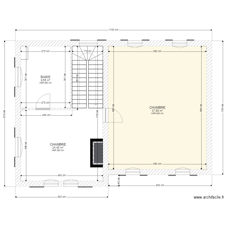 VINEY ETAGE2. Plan de 0 pièce et 0 m2