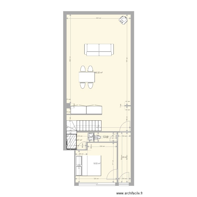 APPART 1V3. Plan de 0 pièce et 0 m2