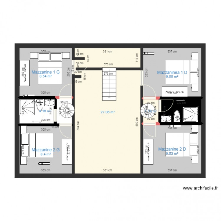 La Maison de AIN Mreysseh  Chambres. Plan de 0 pièce et 0 m2