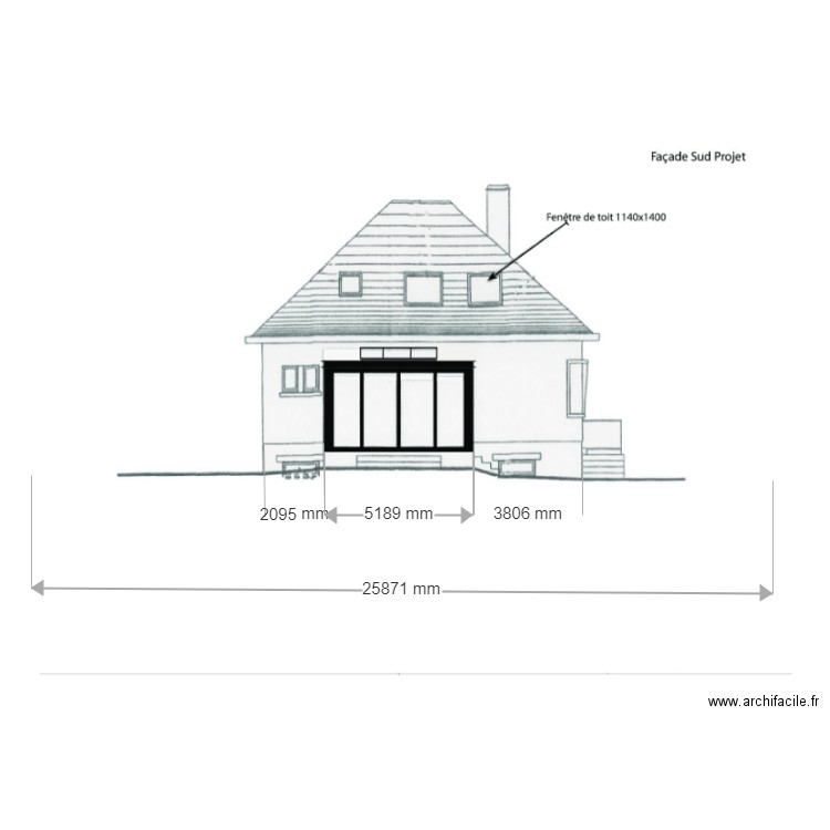 coupe paysagère. Plan de 0 pièce et 0 m2