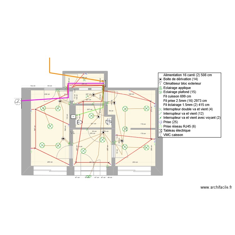 cabinet vide modifié elec. Plan de 0 pièce et 0 m2