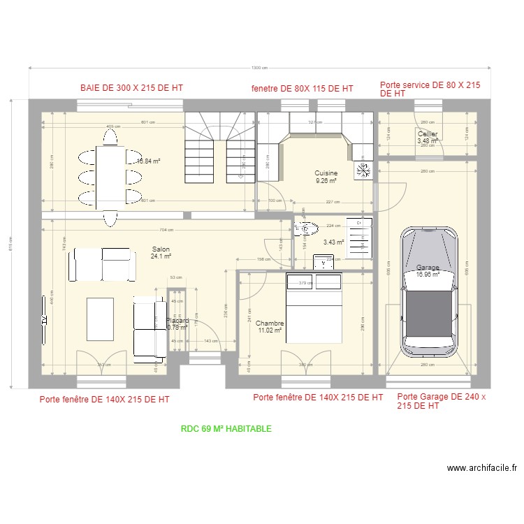 VELLUMYLUM LES AGEUX RDC 1. Plan de 8 pièces et 86 m2