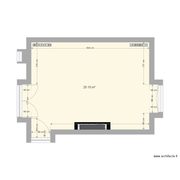 Manoir rdc BUREAU. Plan de 0 pièce et 0 m2