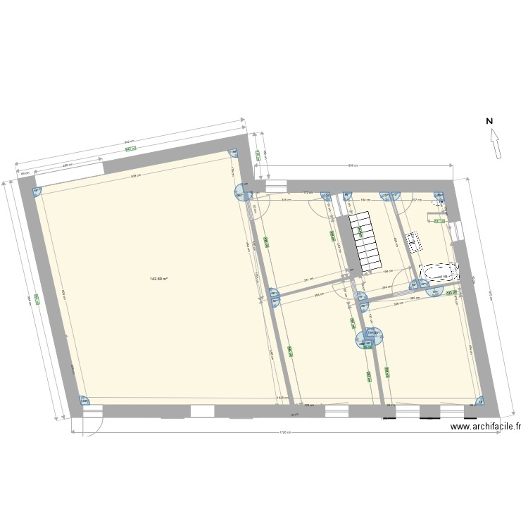 Maison Etage 1. Plan de 0 pièce et 0 m2