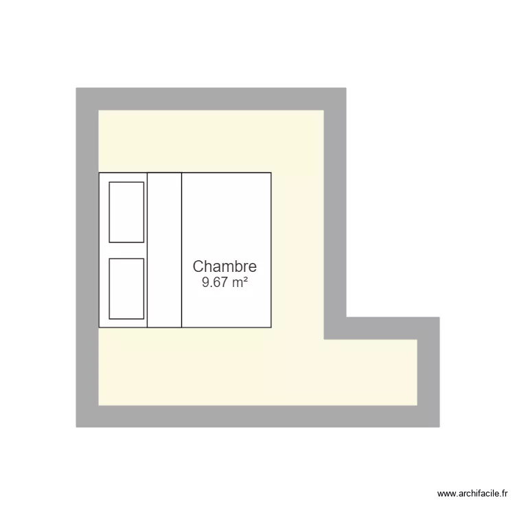 chambre. Plan de 