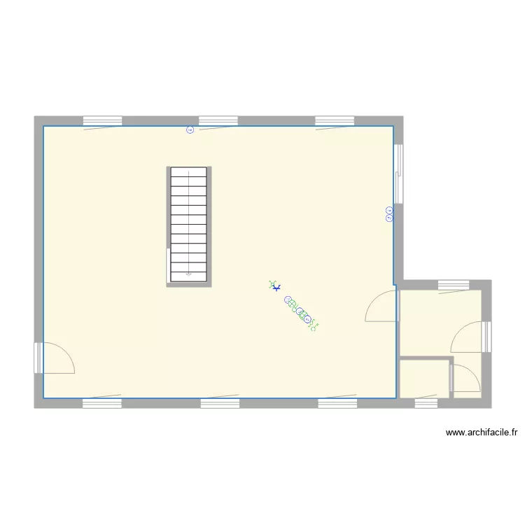 Scourbeau Olivier Rez de chaus&eacute;e. Plan de 