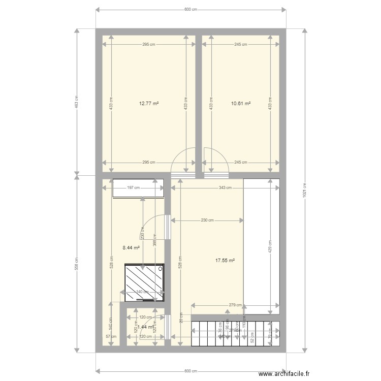 Montfarvile Etage 2. Plan de 0 pièce et 0 m2