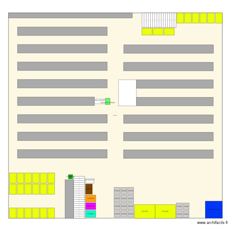 mezza v2. Plan de 1 pièce et 600 m2