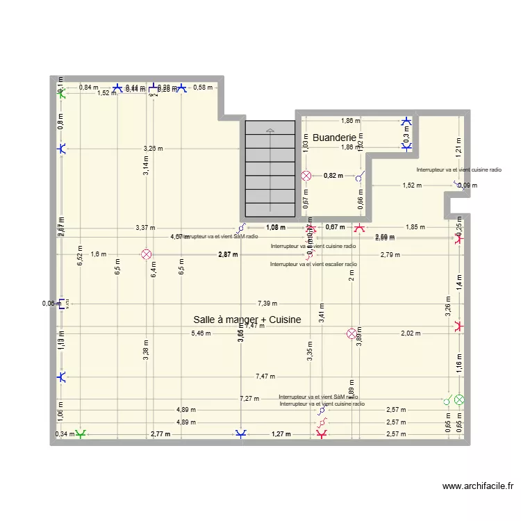 plan cuisine et séjour Meyriat. Plan de 2 et 46 m² plan cuisine et séjour Meyriat. Plan de 2 et 46 m²