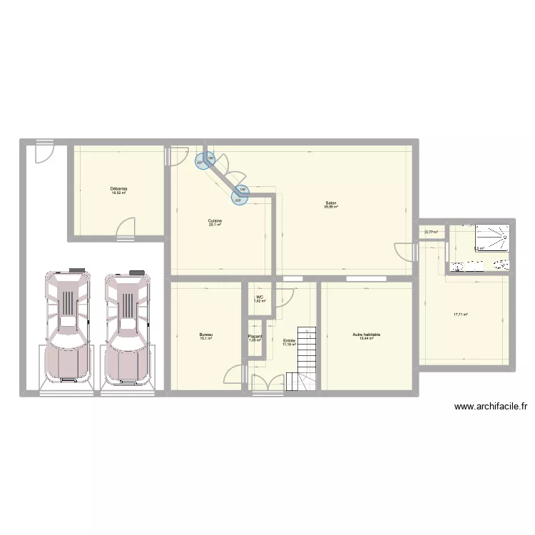 Projet perso. Plan de 11  et 148 m²