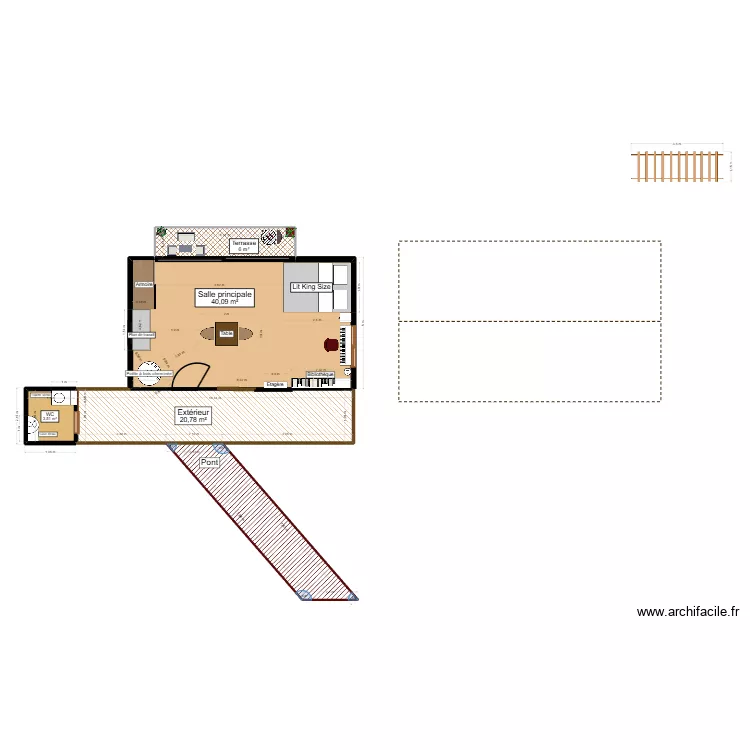 Plan Genius Loci 3dd. Plan de 5 pièces et 83 m²