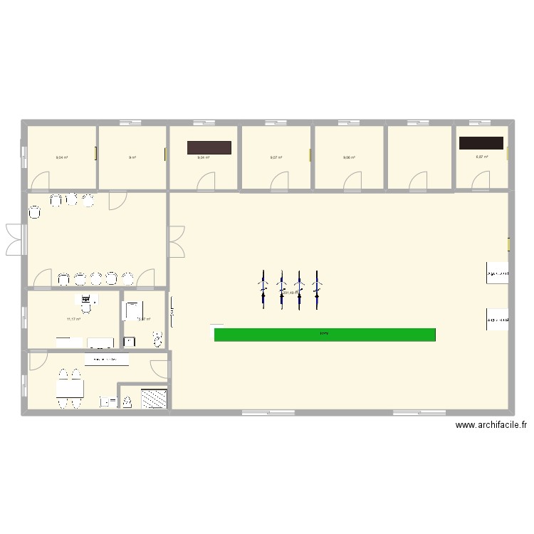 projet cab. Plan de 0 pièce et 0 m2