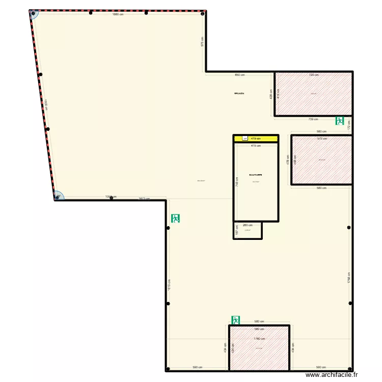 CD étage 3 - Fredouche. Plan de 7 et 761 m² CD étage 3 - Fredouche. Plan de 7 et 761 m²