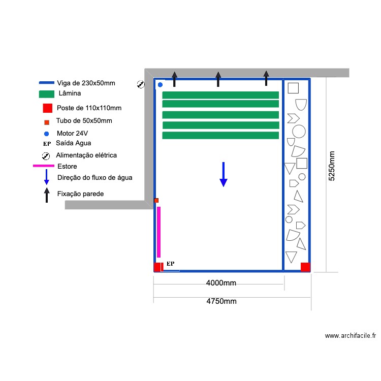 BENTO. Plan de 2 pièces et 28 m2