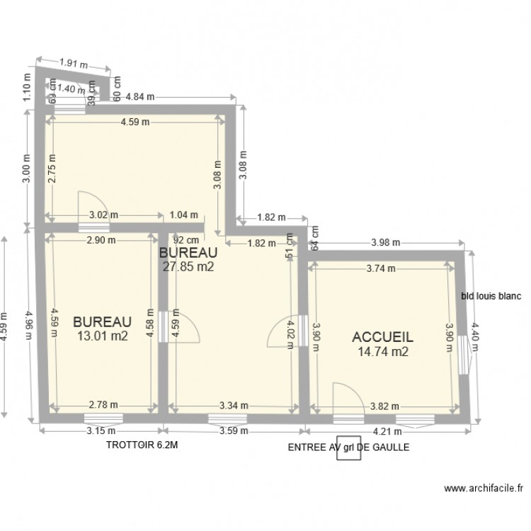 meslier. Plan de 0 pièce et 0 m2