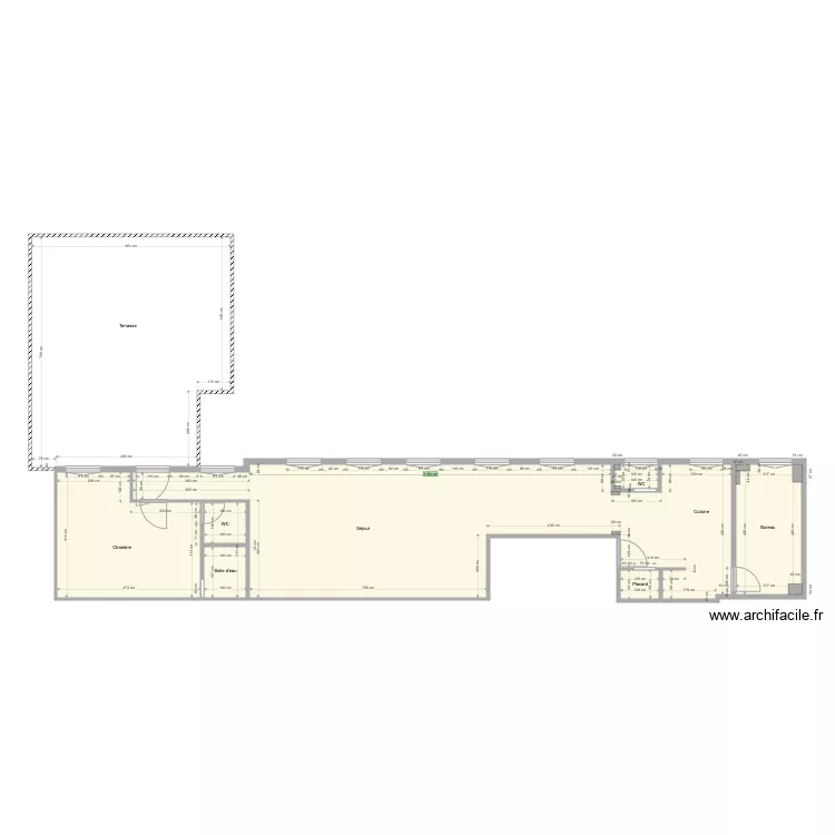 156 bineau. Plan de 