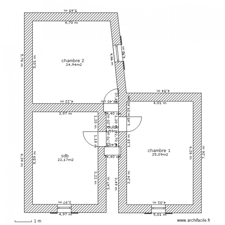 étage maison. Plan de 0 pièce et 0 m2