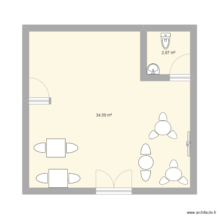 local. Plan de 0 pièce et 0 m2