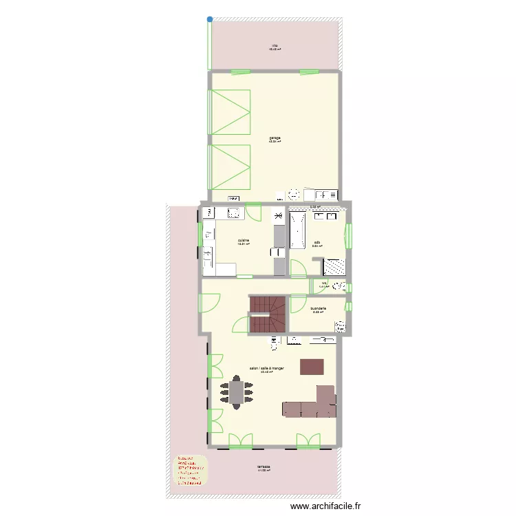 maison troyet. Plan de 