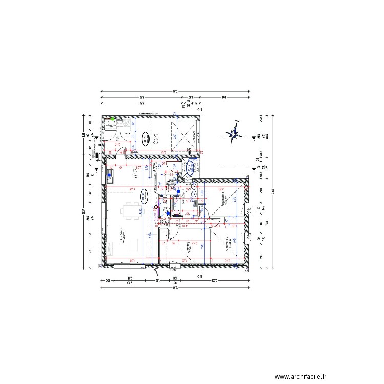 CLAIN . Plan de 0 pièce et 0 m2