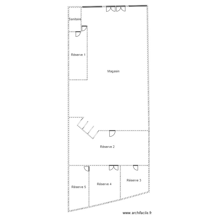 produsport. Plan de 0 pièce et 0 m2