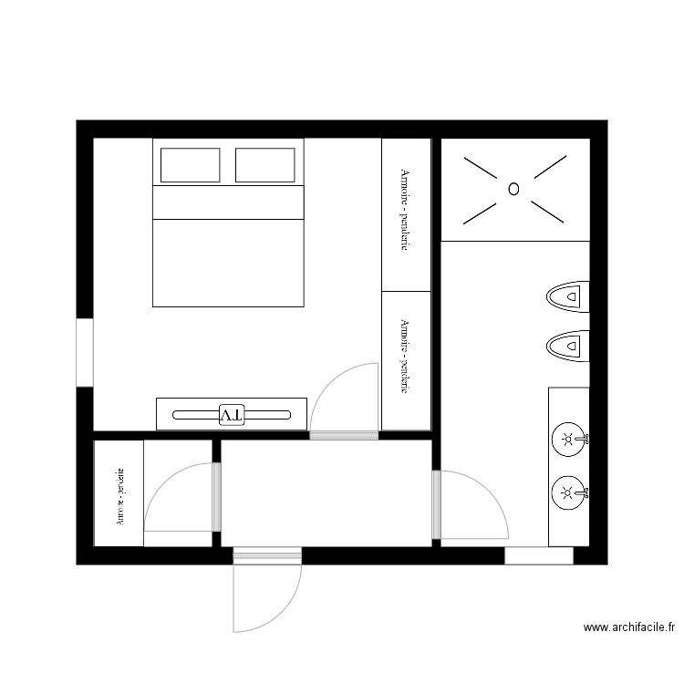 oscar zona notte. Plan de 0 pièce et 0 m2