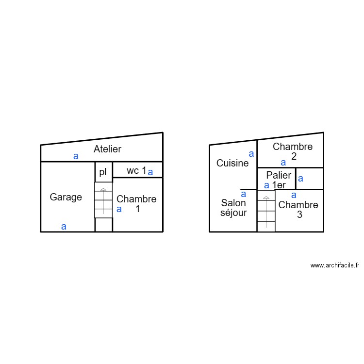 SCAER LECOLLOTER. Plan de 9 pièces et 13 m2